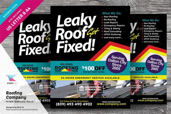 Roofing Flyer Designs