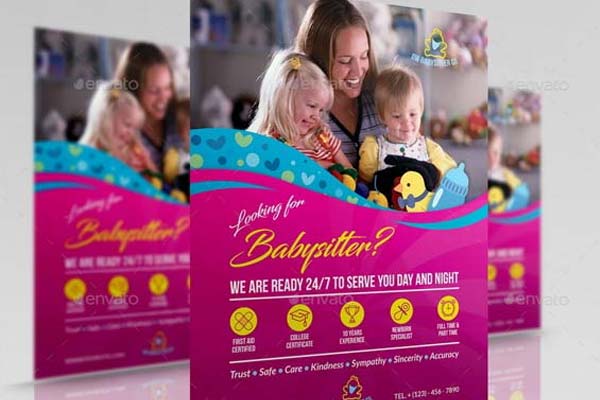 Baby Sitting Flyer Templates