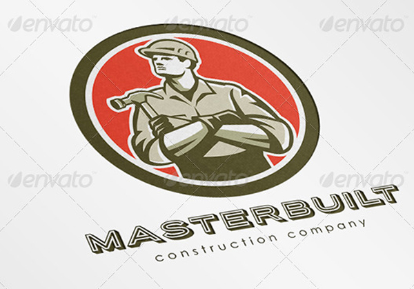 Master Built Construction Logo Template