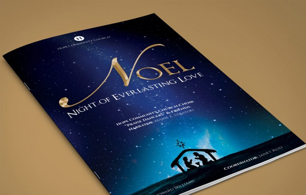 Noel Christmas Program Brochure Template