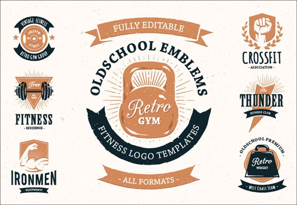 Retro Gym | Logo Templates