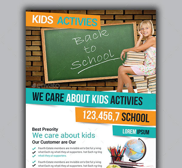 School Education Activity Flyer Template