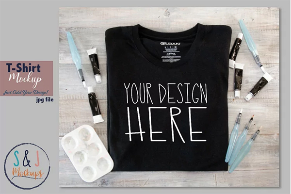 Black Tshirt Mockups