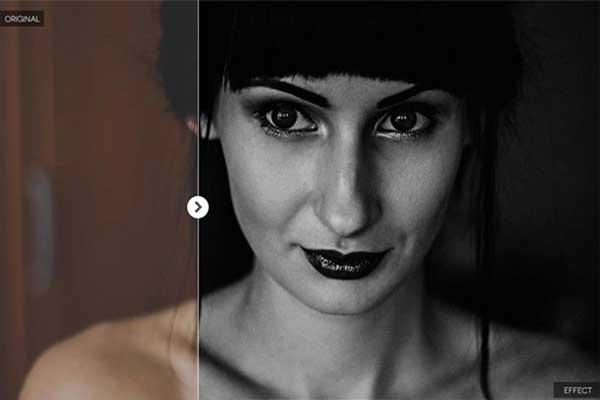 Free Black and White Action for Photoshop Collection