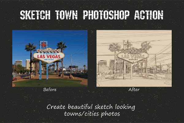 Sketch Photoshop Actions