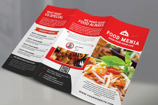 Restaurant Menu Trifold Brochure Templates | 31+ Free & Premium Downloads