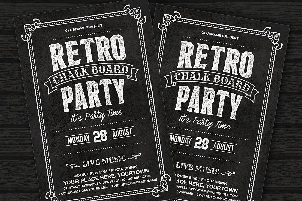 Blackboard Flyer Templates