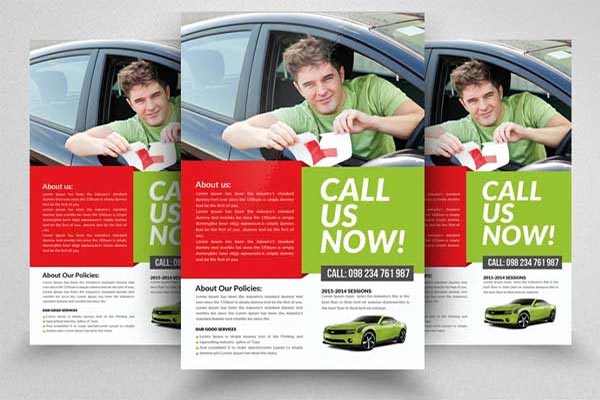Driving School Brochure Templates