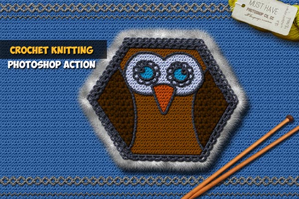 Embroidery photoshop actions