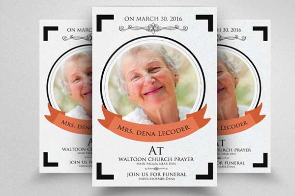 Funeral Program Flyer Templates