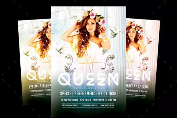 Greek Party Flyer Templates