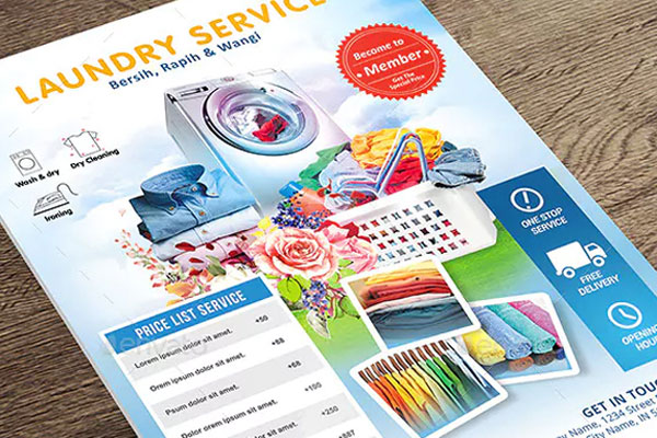 Laundry Flyer Templates