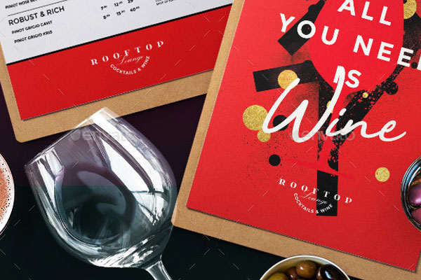 Wine Menu Templates