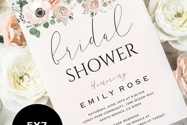 Printable Bridal Shower Invitation Templates