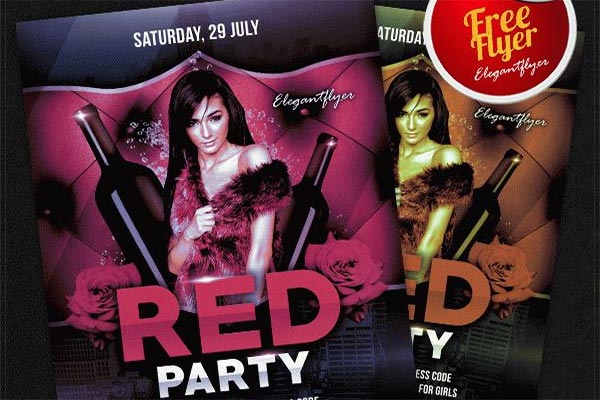 Red Carpet Flyer Template