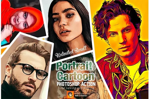 Cartoonic Photoshop Actions