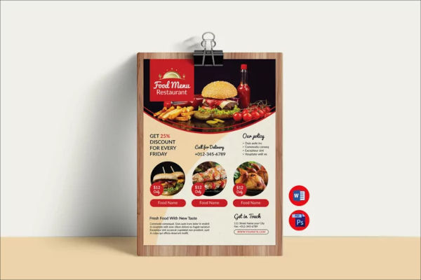 Chicken Wings Flyer Template