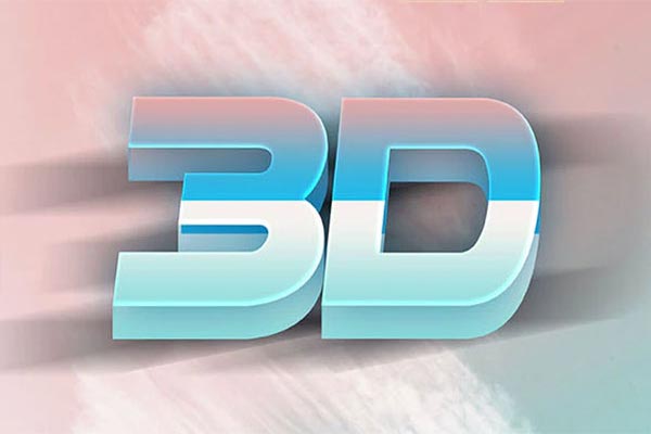Glossy 3D PSD Text Effects