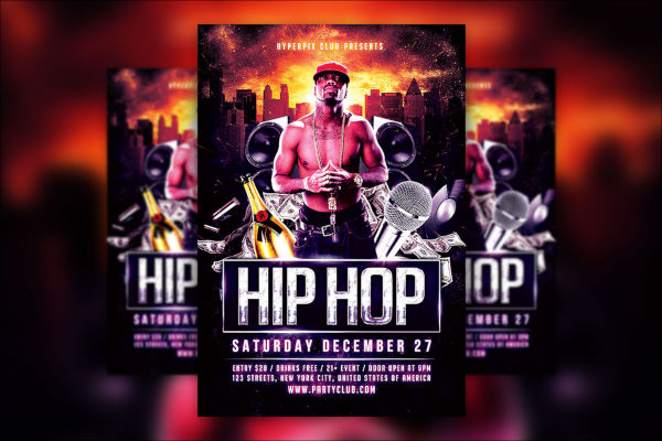 Hip Hop Flyer PSD Templates