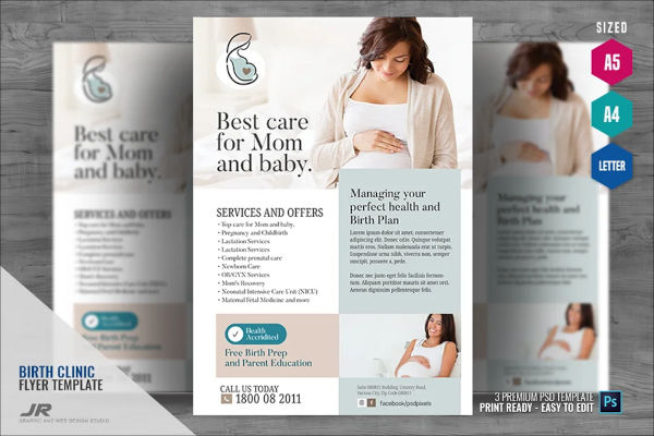 Maternity Flyer Templates
