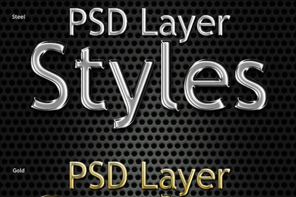 Shiny Photoshop Styles