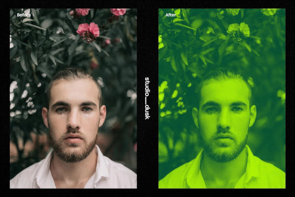 Simple Duotone Photoshop Actions