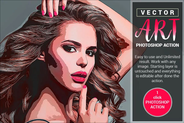 Vector Art Photoshop Actions