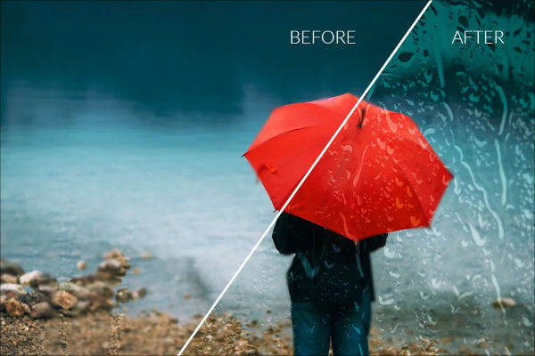Wet Glass Photoshop Actions