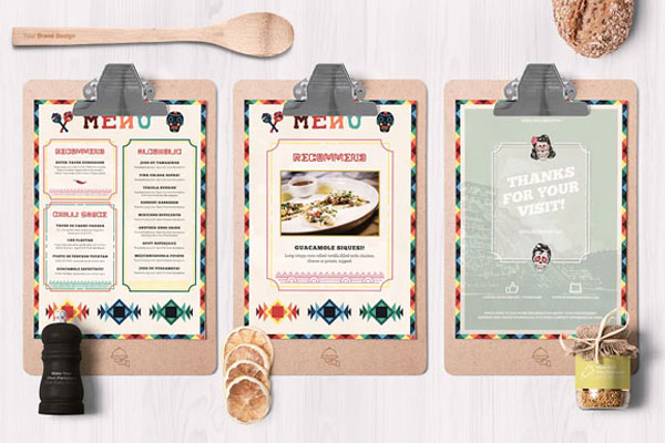 Mexican Food Menu Flyer Templates