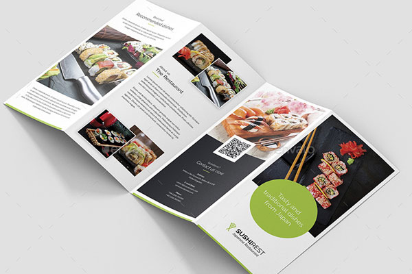 Japanese Food Brochure Templates