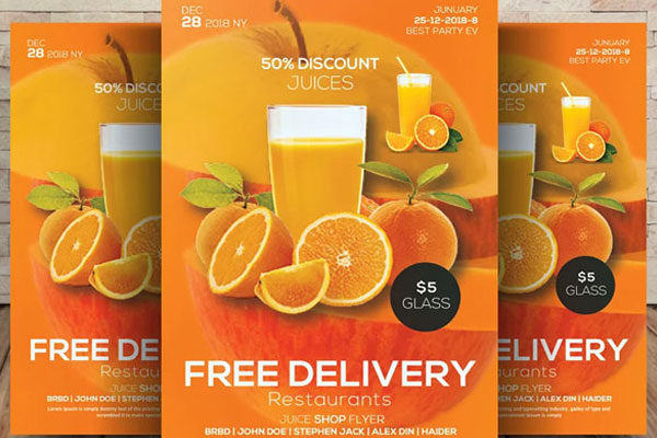Juice Flyer Templates
