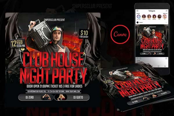 Nightclub Event Flyer Templates