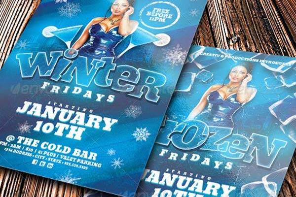 Frozen Flyer Templates