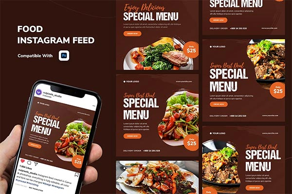 Fast Food Instagram Banner Templates