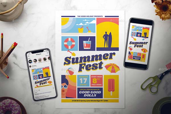 Summer Fest Flyer Templates