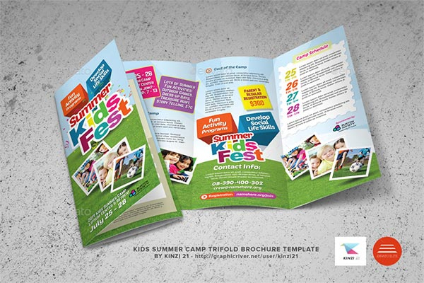 kids Summer Camp Brochure Templates