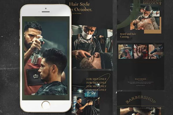 Barbershop Instagram Banners