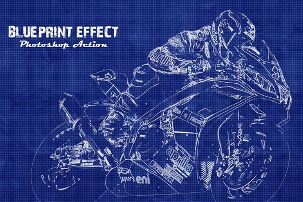 Blueprint Photoshop Actions