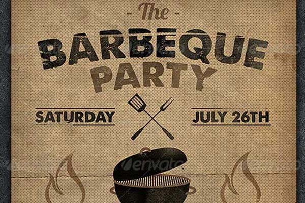 Editable Barbeque Night Flyer Templates