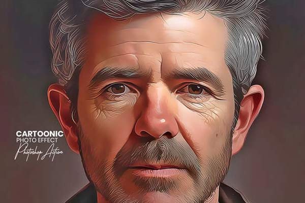 Editable Cartoon Photoshop Actions