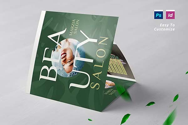 Hair Salon Trifold Brochure Templates