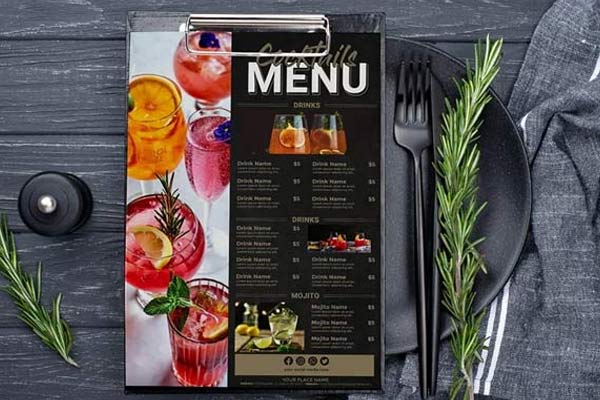 Printable Cocktail Menu Templates