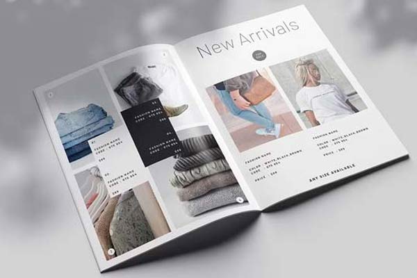 Printable Fashion Product Catalog Templates