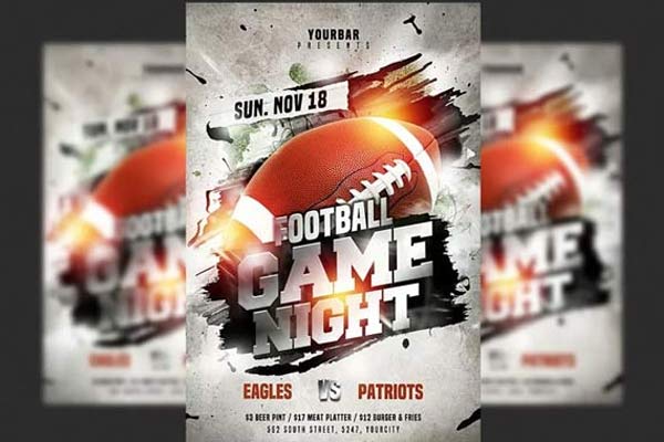 Printable Football Flyer Templates