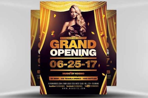 Printable Grand Opening Flyer Templates