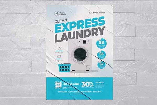 Printable Laundry Flyer Templates