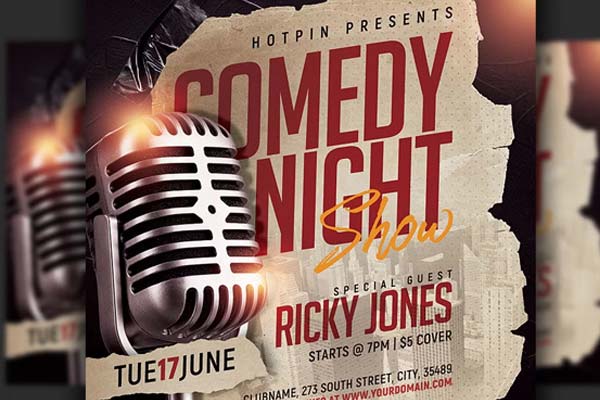 Sample Comedy Show Flyer Templates