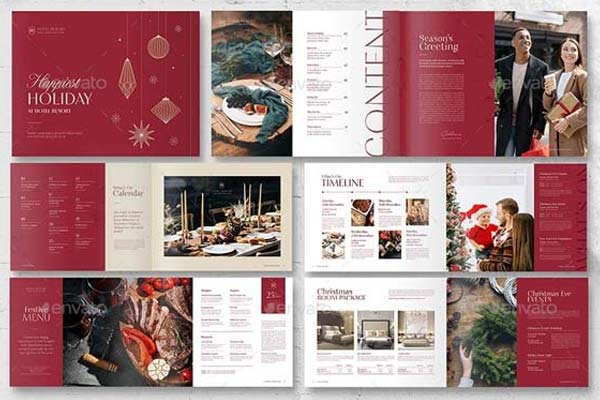Editable Christmas Brochure Templates