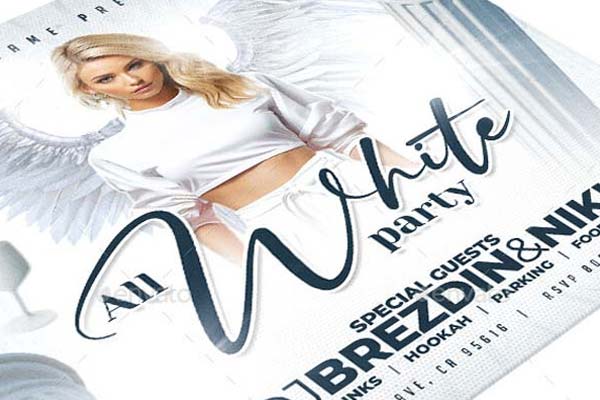 Sample White Party Flyer Templates