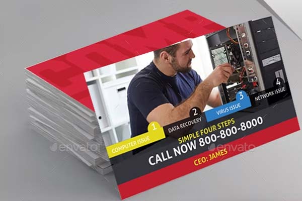 Computer Repair Business Card Templates